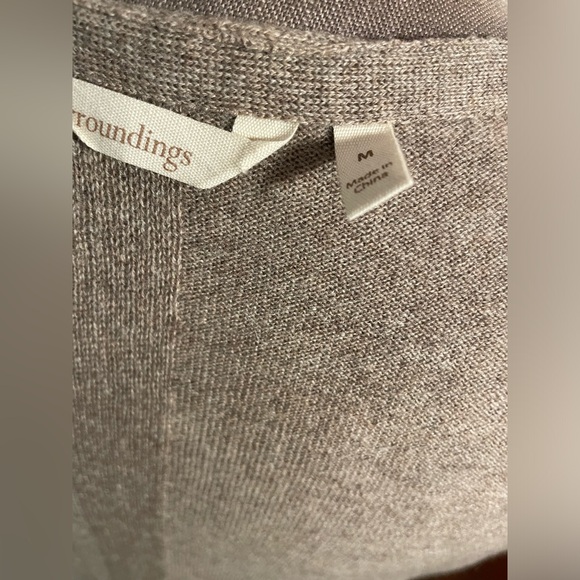 SOFT SURROUNDINGS Delphine Oatmeal
Heather Cashmere Cardigan - Picture 6 of 7